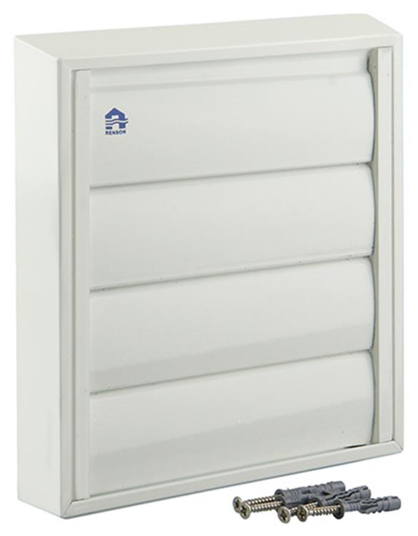 Renson 1006251 - Rejilla campana extractora de superficie 433 aluminio ral 9010 173x173mm | 2 piezas