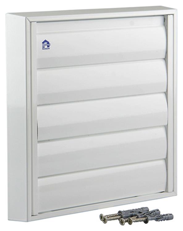 Renson 1006254 - rejilla campana extractora de superficie 433 aluminio ral 9010 210x210mm | 2 piezas