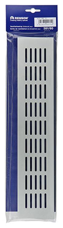 Renson 1006244 - tira de ventilación aluminio f1 381 80- 400mm | 2 piezas
