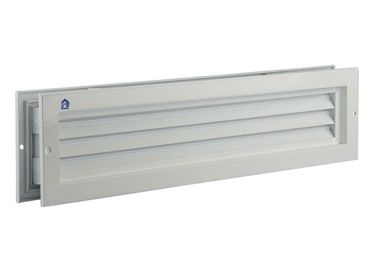 Renson 1006215 - rejilla puerta 461 aluminio ral 9010 425x76mm | 2 piezas