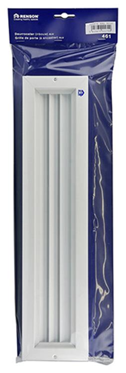 Renson 1006215 - rejilla puerta 461 aluminio ral 9010 425x76mm | 2 piezas