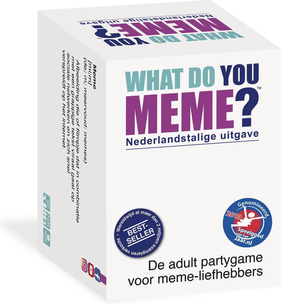 Cosa meme? - Edizione olandese - Gioco di carte party game 18+