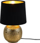 Rl vive tu luz realidad sophia - lámpara de mesa - oro - excl. 1x e14 40w - interruptor de cable - pantalla negra