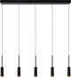 Lucide tubule - lampada a sospensione - LED - 5x7w 2700k - nera