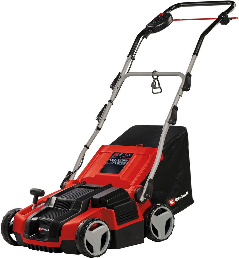 Aeratore scarificatore elettrico Einhell ge-sa 1435 1 - 1400 w - 16 coltelli - 26 artigli aeratori - cesto di raccolta 28 lt