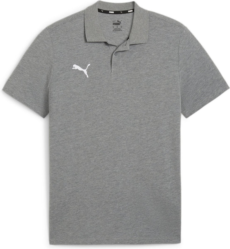 Polo sportiva da uomo Puma Teamgoal Casuals - grigio medio erica - bianco