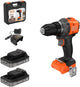 Trapano avvitatore brushless Black+decker 18v in valigetta (con batteria 2x2,5ah e caricabatteria) - bld782e2k-qw