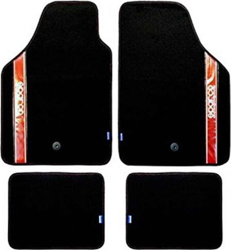 Set tappetini Sparco per auto strada 2012 b universali nero rosso (4 pz)