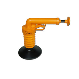 Drene Buster Drenaje Buster Drenaje desbloqueador manualmente naranja y negro