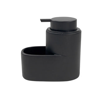 Eccellente pompa di sapone per la casa con vassoio di sapone 12.7x13.3x7,8 cm ceramica nera