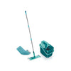 Tergicristallo per pavimento pulito combinato Leifheit M - 33 cm Sistema completo Micro Duo + Static Plus