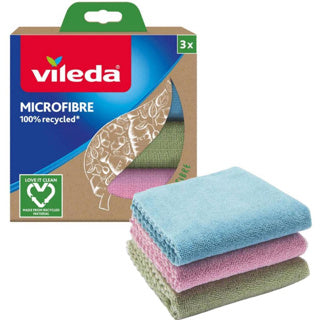 Panno per microfibra Vileda 3 pacco al 100% riciclato