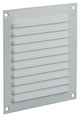 Renson 1015063 - Rejilla de lamas plana aluminio blanco 150x150mm | 10 piezas