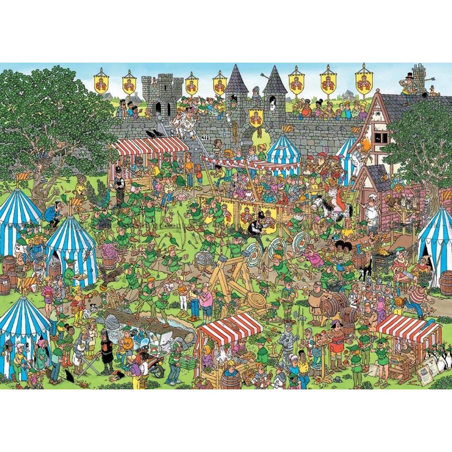 Jumbo Jan Hastesten Jigsaw Puzzle Robin Hood Festival, 1500st.