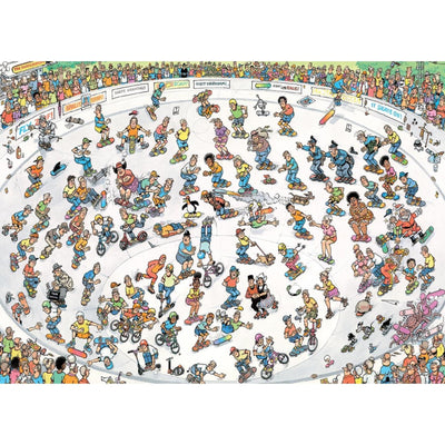 Jan Van Haasteren Jigsaw Puzzle Skateboarding nella ciotola, 2000st.