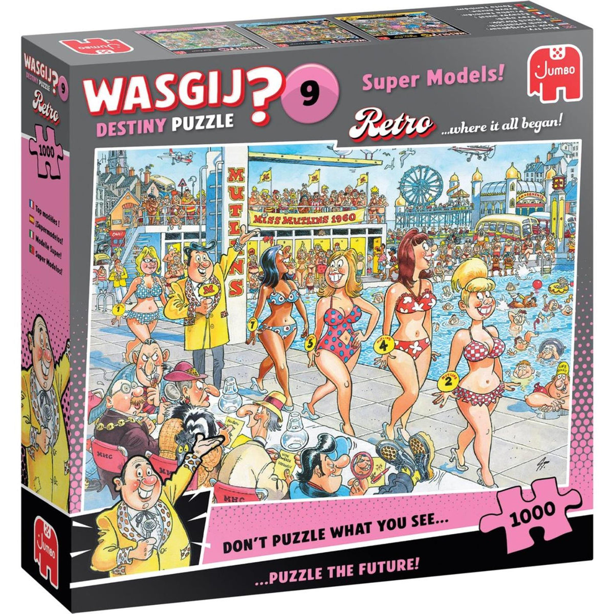 Jumbo wasgij - puzzel - retro topmodellen - 1000 stukjes