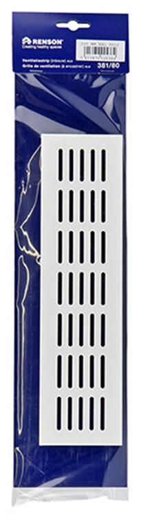 Renson 1006242 - tira de ventilación aluminio ral 9010 381 80- 300mm | 2 piezas