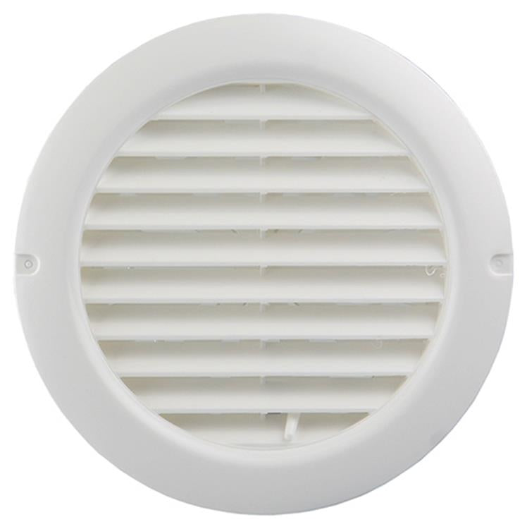 Renson 1006376 - rejilla redonda regulable empotrada. 735 PVC RAL 9010 ø 100-150 | 2 piezas