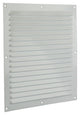 Renson 1006309 - Rejilla de lamas plana aluminio ral 9010 250x250mm | 10 piezas