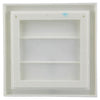 Renson 1006372 - Rejilla campana extractora de superficie 733 PVC RAL 9010 154x154mm | 2 piezas