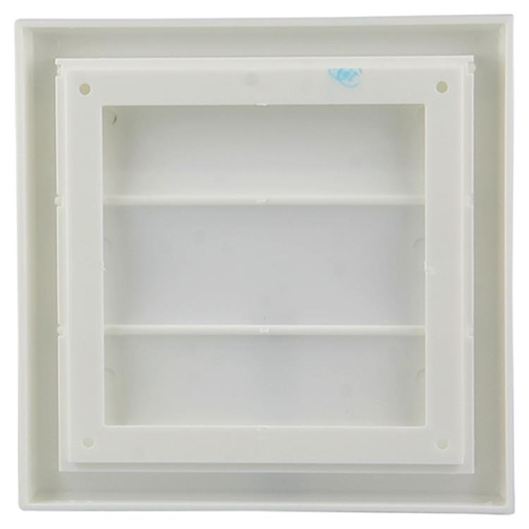 Renson 1006372 - Rejilla campana extractora de superficie 733 PVC RAL 9010 154x154mm | 2 piezas