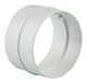 Renson 1006395 - Pieza de conexión de PVC 7006 blanco ø 100 | 4 piezas