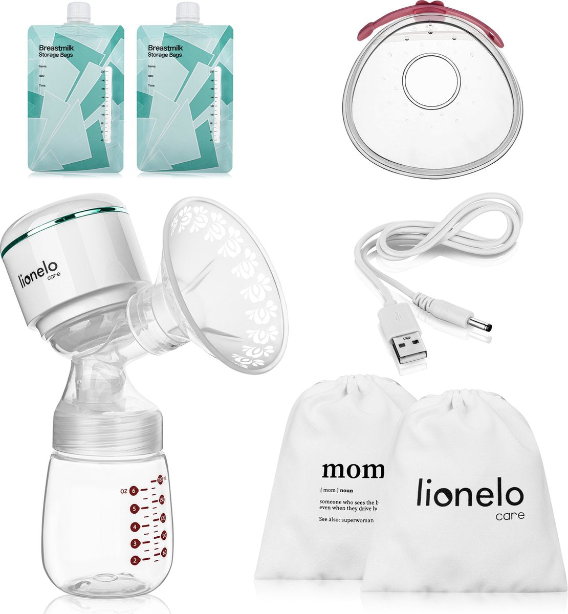 Lionelo fidi plus - tiralatte - batteria ad alta capacità fino a 150 minuti - timer - pratica pausa