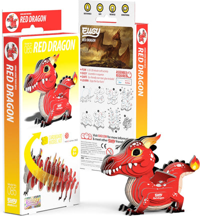 Eugy 3d puzzel - draak - fantasiefiguren - duurzaam - verzamel ze allemaal - 6 jaar