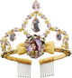 Disfraz princesa disney - la bella bestia, belle tiara clasica, talla unica infantil, niña