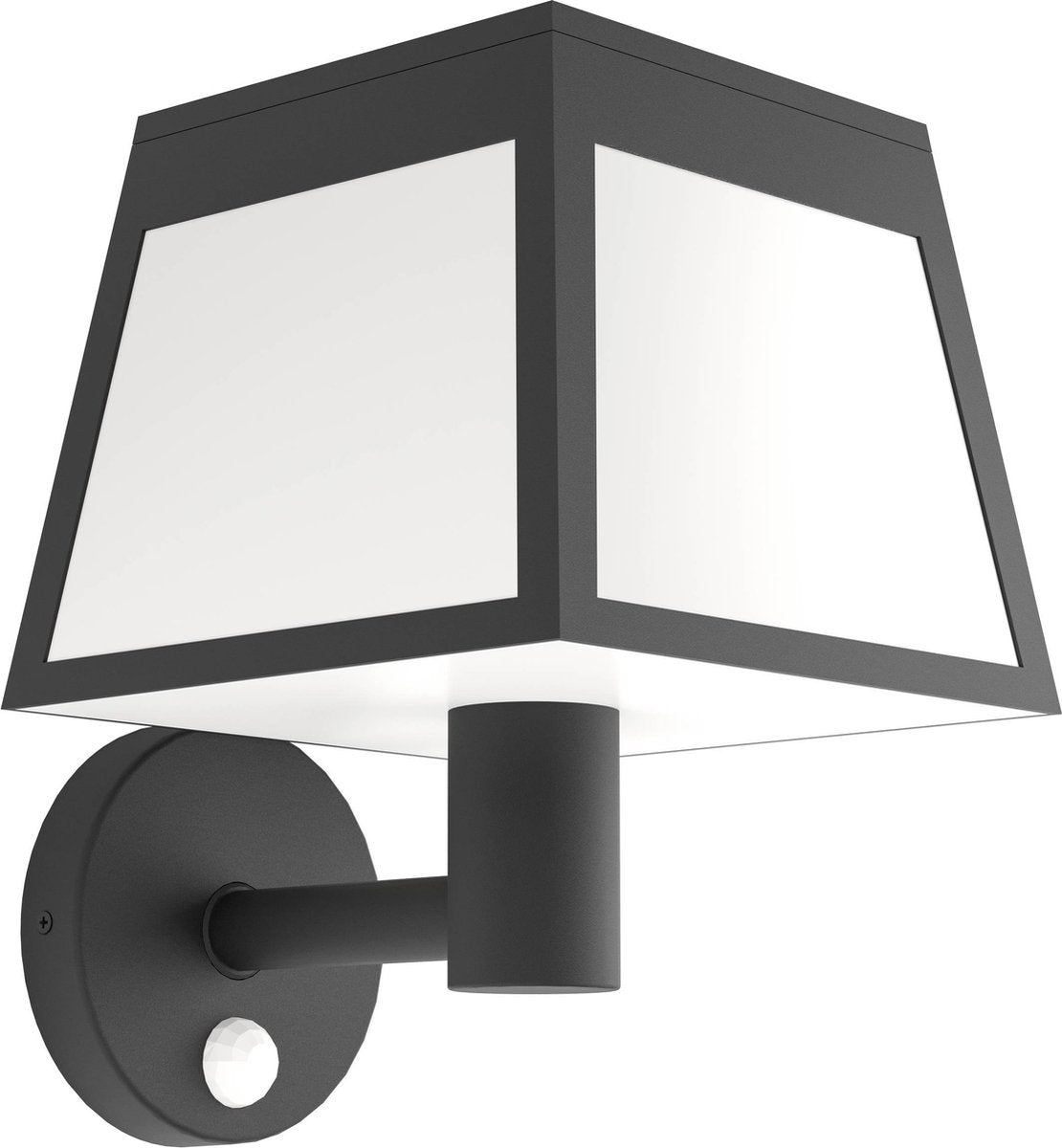 Lampada da parete solare per esterni Eglo altilia - energia solare - LED - 20 cm - bianco e nero
