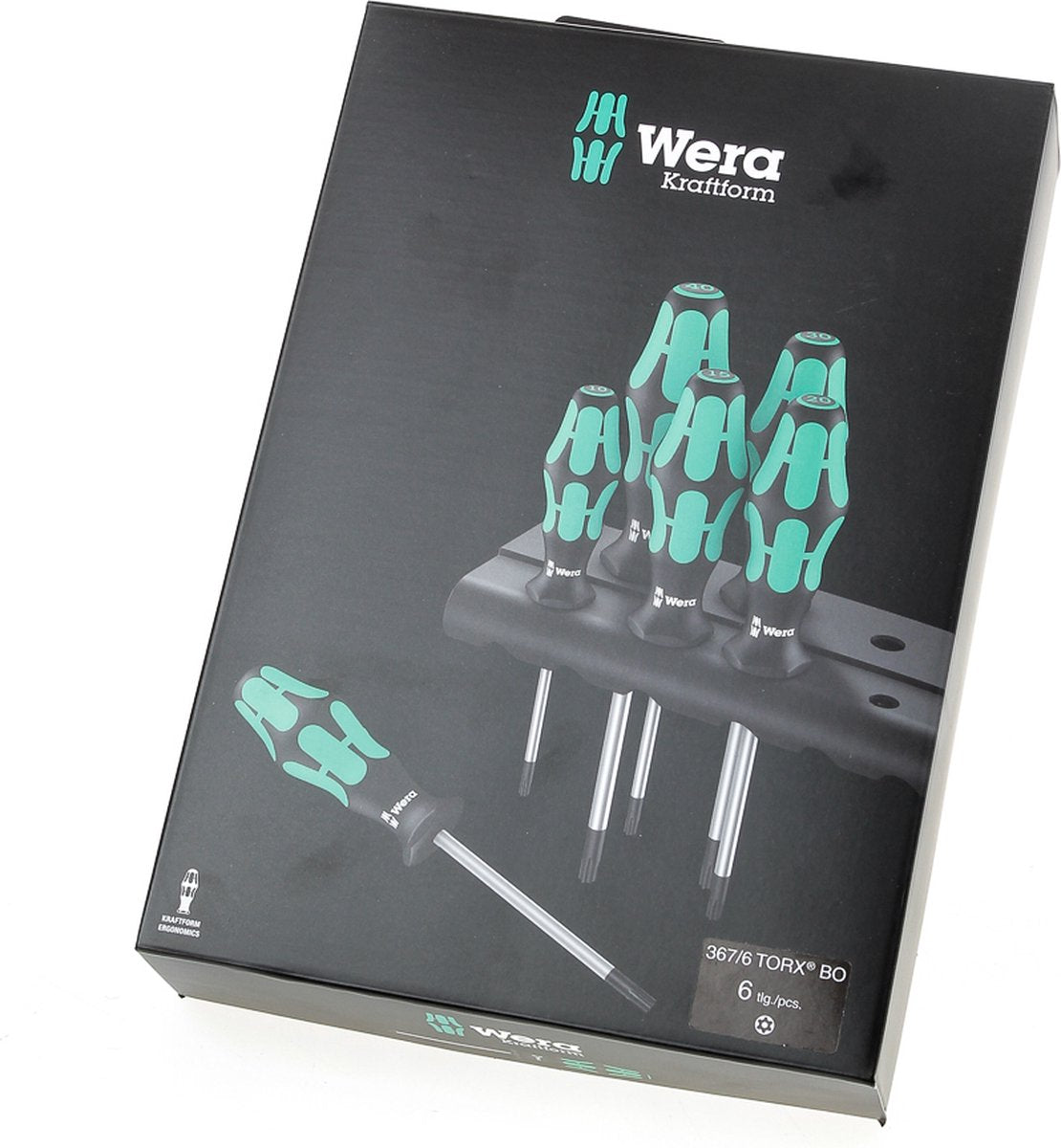 Wera 367 6 set di cacciaviti torx® bo kraftform plus torx® bo + supporto, 6 pezzi - 1 pezzo(i) - 05138250001