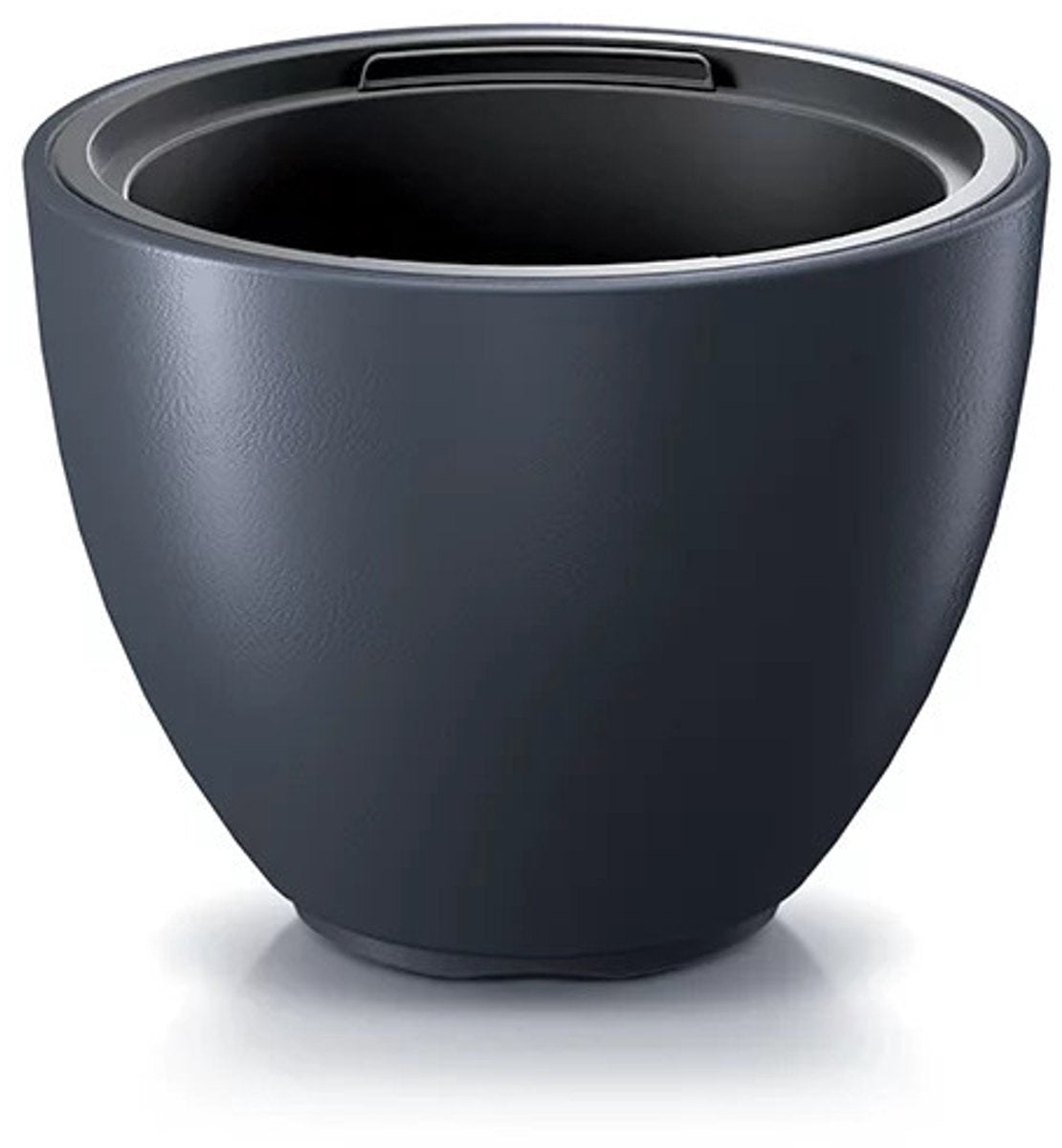 Prosperplast macetero heos - plástico - antracita - d57 x h43 cm - con macetero interior - maceteros de jardín