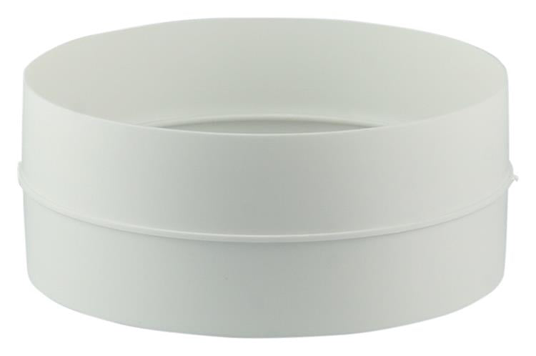 Renson 1006396 - Pieza de conexión de PVC 7006 blanco ø 125 | 4 piezas