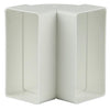 Renson 1006403 - Conexión de esquina de PVC vertical 90° 7015 blanco 110x55mm | 3 piezas