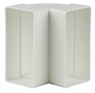 Renson 1006403 - Giunto angolare in PVC vert.90° 7015 bianco 110x55mm | 3 pezzi