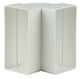 Renson 1006403 - Conexión de esquina de PVC vertical 90° 7015 blanco 110x55mm | 3 piezas