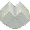Renson 1006403 - Conexión de esquina de PVC vertical 90° 7015 blanco 110x55mm | 3 piezas