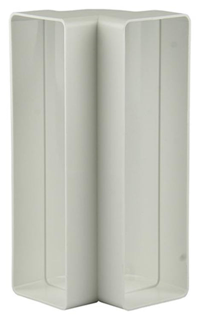 Renson 1006404 - Giunto angolare in PVC vert.90° 7015 bianco 204x60mm | 3 pezzi