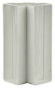 Renson 1006404 - Conexión de esquina de PVC vertical 90° 7015 blanco 204x60mm | 3 piezas