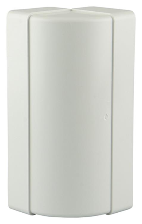 Renson 1006404 - Conexión de esquina de PVC vertical 90° 7015 blanco 204x60mm | 3 piezas