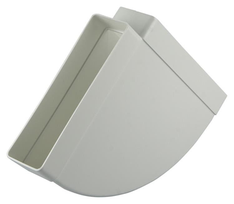 Renson 1006406 - Conexión de esquina de PVC hor.90° 7016 blanco 204x60mm | 3 piezas