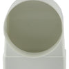 Renson 1006407 - Conexión de esquina de PVC recta redonda 90° 7017 blanco ø 100 | 3 piezas