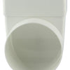 Renson 1006407 - Conexión de esquina de PVC recta redonda 90° 7017 blanco ø 100 | 3 piezas