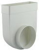Renson 1006408 - Conexión de esquina de PVC recta redonda 90° 7017 blanco ø 125 | 3 piezas