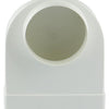 Renson 1006408 - Conexión de esquina de PVC recta redonda 90° 7017 blanco ø 125 | 3 piezas
