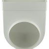 Renson 1006409 - Conexión de esquina de PVC recta redonda 90° 7017 blanco ø 150 | 3 piezas