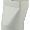 Renson 1006410 - Pieza de conexión de PVC redonda derecha. 7021 blanco ø 100 | 2 piezas