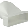 Renson 1006411 - Pieza de conexión de PVC redonda derecha. 7021 blanco ø 125mm | 2 piezas