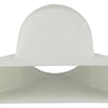 Renson 1006411 - Pieza de conexión de PVC redonda derecha. 7021 blanco ø 125mm | 2 piezas