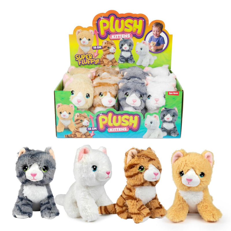 Toi-toys peluche tenero gatto - 15 cm